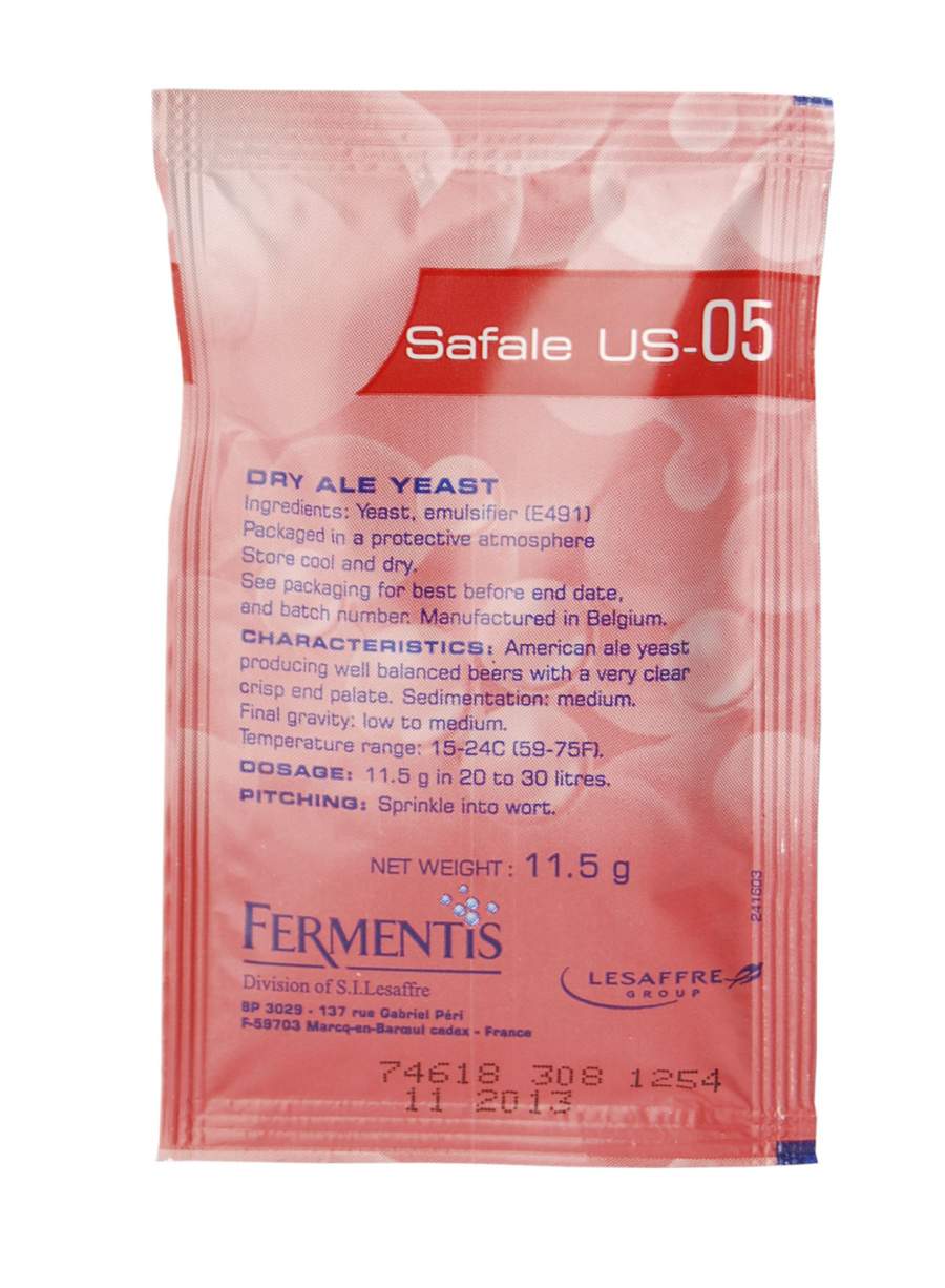 Fermentis levure à bière sèche Safale US-05(56) 11.5 g