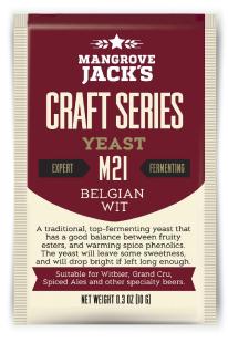 Levure à bière sèche Belgian Wit M21 - Mangrove Jack's Craft Series - 10 g